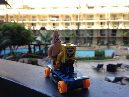 at the hotel